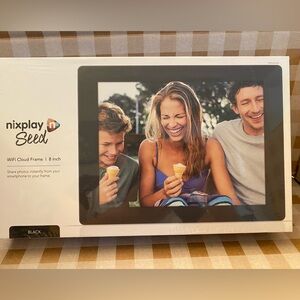 Nixplay Seed 8 WiFi Digital Photo Frame  - Black - New / Never Opened